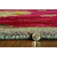 Homeroots 8 X 10 6 Wool Red Area Rug