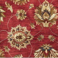 Homeroots 8 X 10 6 Wool Red Area Rug