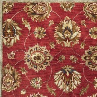 Homeroots 8 X 10 6 Wool Red Area Rug