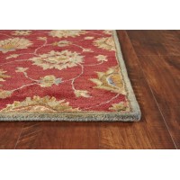 Homeroots 8 X 10 6 Wool Red Area Rug