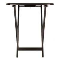 Winsome Cade Snack Table, Coffee, 15.75D x 23.62W x 25.43H in