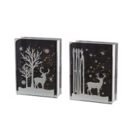 LED Deer and Tree Decor Set of 2