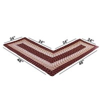 Better Trends Country Braid Collection is Durable and Stain Resistant Reversible Indoor Area Utility Rug 100 Polypropylene in V