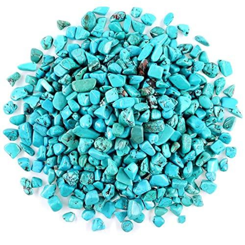 11 Lb 500 G Decorative Quartz Pebbles Irregular Shaped Turquoise Stones Small Tumbled Chip Gravel Crushed Gemstone Pieces Gre