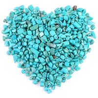 11 Lb 500 G Decorative Quartz Pebbles Irregular Shaped Turquoise Stones Small Tumbled Chip Gravel Crushed Gemstone Pieces Gre