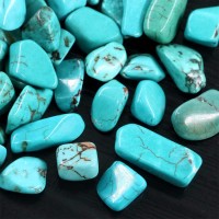 11 Lb 500 G Decorative Quartz Pebbles Irregular Shaped Turquoise Stones Small Tumbled Chip Gravel Crushed Gemstone Pieces Gre