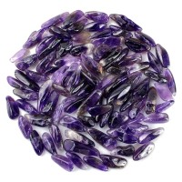 11 Lb 500 G Decorative Crystal Pebbles Irregular Shaped Amethyst Stones Small Tumbled Chip Gravel Crushed Gemstone Pieces Nat