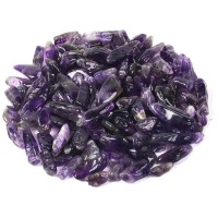 11 Lb 500 G Decorative Crystal Pebbles Irregular Shaped Amethyst Stones Small Tumbled Chip Gravel Crushed Gemstone Pieces Nat