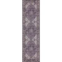 Amanti AM3 Purple 23 x 77 Runner Rug