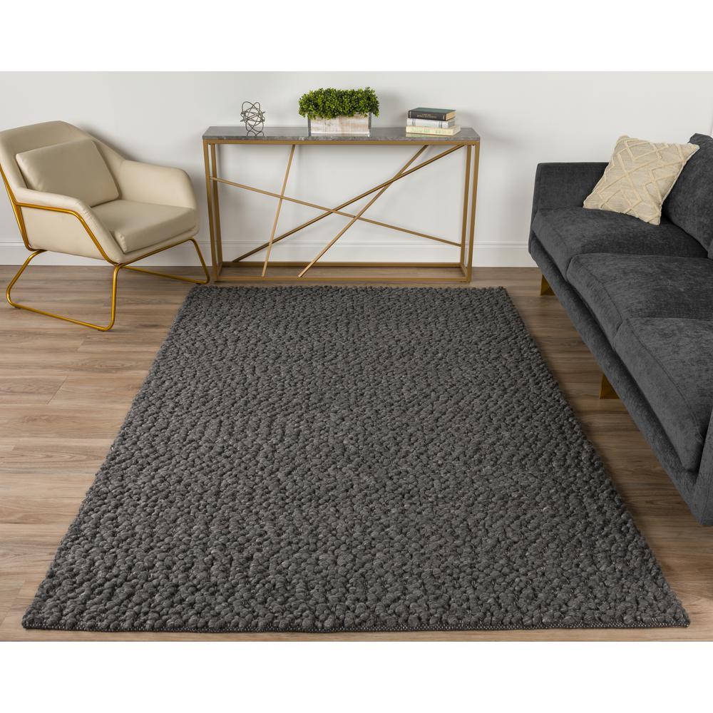 Boulder ABL31ST9X13 Black Area Rug