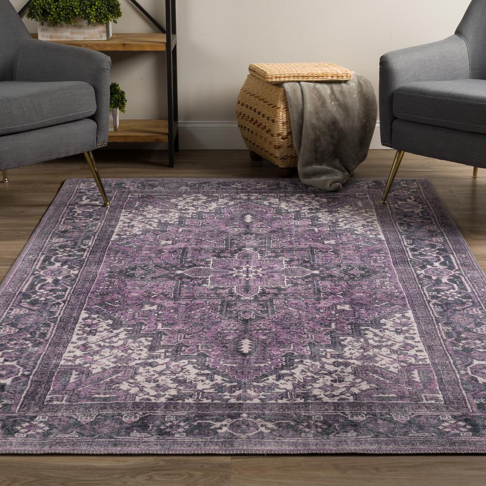 Kensington AKE38OR3X5 Purple Area Rug