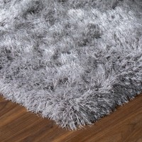 Addison Aurora Deeply Complex Modern Grey Shag 23 x 76 Runner Rug