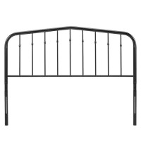 Modway Lennon Modern Farmhouse Metal Queen Headboard In Black