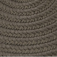 Colonial Mills Barataria Braided Area Rug 2X4 Gray