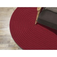 Colonial Mills Tortuga Braided Area Rug 2X11 Burgundy