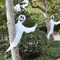 Joyin 2 Pack 53 Halloween Bendable Tree Wrap Ghost For Halloween Decoration Outdoor Lawn Decor Tree Pilar Decorations Ghos