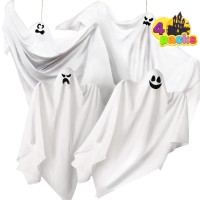 Joyin Halloween Hanging Ghosts4 Pack Two In 355 And Two In 275 For Halloween Party Decoration Cute Flying Ghost For F