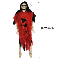 Joyin 2Pcs 16 Scary Halloween Decorations Halloween Skeletons Full Body Poseable Skeleton