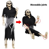 Joyin 2Pcs 16 Scary Halloween Decorations Halloween Skeletons Full Body Poseable Skeleton