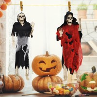 Joyin 2Pcs 16 Scary Halloween Decorations Halloween Skeletons Full Body Poseable Skeleton