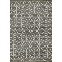 Homeroots 94 X 121 X 025 Grey Polypropylene Rug