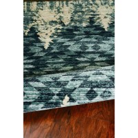 Homeroots Decor 63 X 91 X 05 Slate Blue Polypropelene Rug