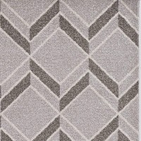 Homeroots Decor 79 X 114 X 05 Grey Polypropelene Rug