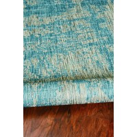 Homeroots Decor 63 X 91 X 025 Teal Polypropylene Rug