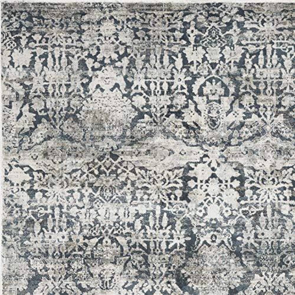 Homeroots Decor 91 X 91 X 025 Teal Polyesterviscose Rug