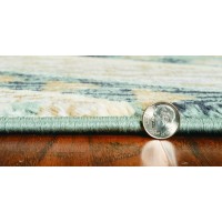 Homeroots Decor 63 X 91 X 05 Seafoam Polypropelene Rug