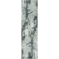 Homeroots Decor 91 X 91 X 025 Grey Polyesterviscose Rug