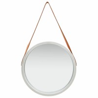 vidaXL Wall Mirror with Strap 167 Silver 320366