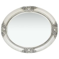 vidaXL Wall Mirror Baroque Style 197x236 Silver 320350