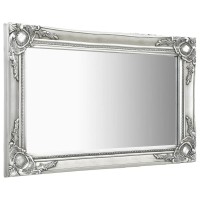 vidaXL Wall Mirror Baroque Style 236x157 Silver 320330