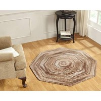 Better Trends Ombre Collection of Braided Super Soft and Plush Reversible Indoor Area Utility Rug 100 Cotton Chenille in Vibran