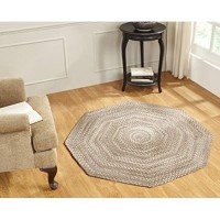 Better Trends Ombre Collection of Braided Super Soft and Plush Reversible Indoor Area Utility Rug 100 Cotton Chenille in Vibran