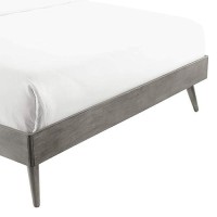 Modway Margo Queen Wood Platform Bed Frame In Gray