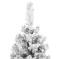 vidaXL Slim Artificial Christmas Tree with Flocked Snow Synthetic Holiday Tree Holiday Seasonal Shop Home Indoor Outdoor Decor G