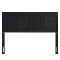 Modway Robbie Wood Twin Headboard In Black