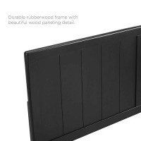 Modway Robbie Wood Twin Headboard In Black