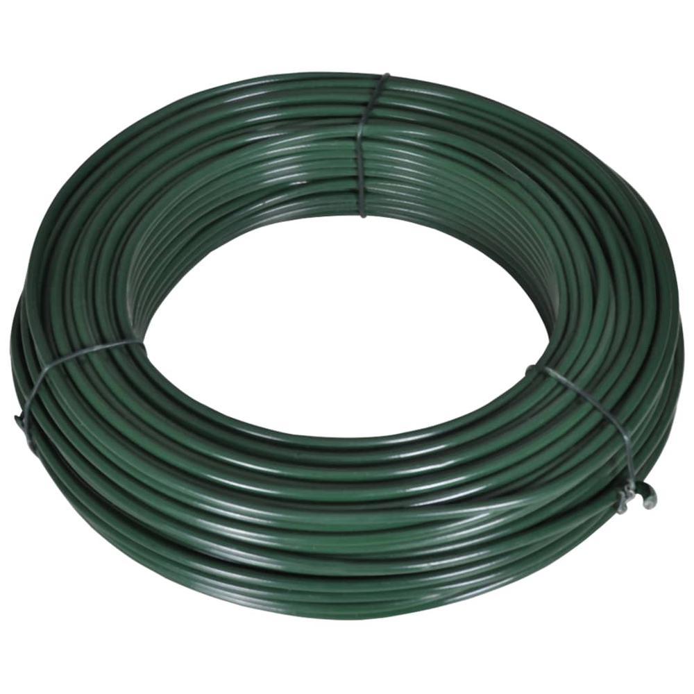 vidaXL Fence Span Wire 2625 008012 Steel Green 140369