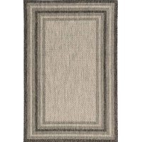 Homeroots 39 X 59 Grey Polypropylene Rug