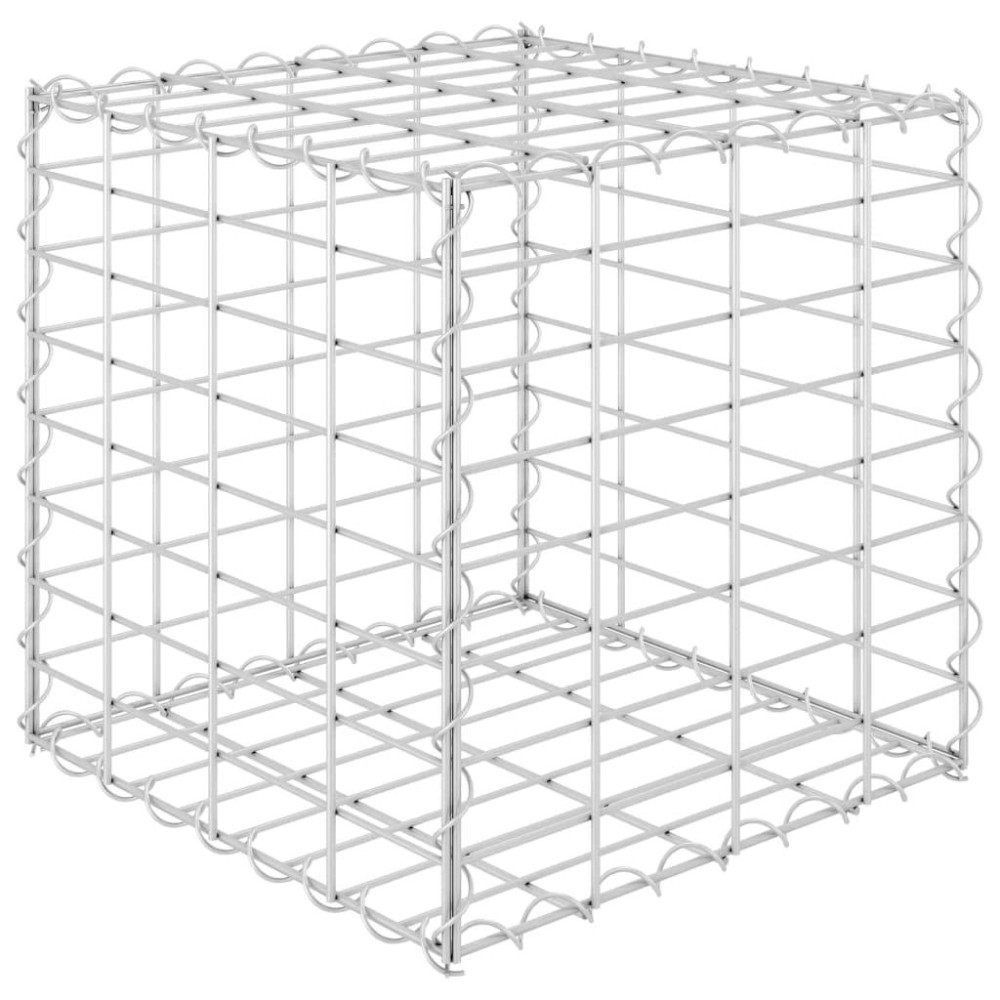 Vidaxl Steel Wire Cube Gabion Raised Bed 157X157X157 Rustproof And Weatherresistant Garden Planter For Flowerplant Bed