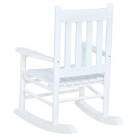 Coaster Furniture Country Farmhouse Kids Solid Wood Rocking Chair Slat Back White 609450