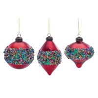 Glass Ornament Set of 6