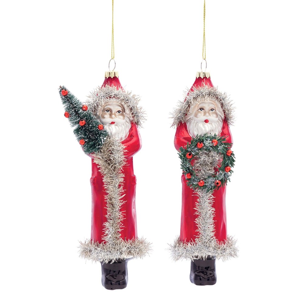 Santa Ornament Set Of 6