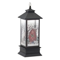 Barn Snow Globe Lantern