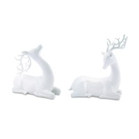 Modern Deer Figurine Set of 2