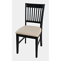 Jofran Inc. Craftsman Slat-Back Upholstered Desk Chair