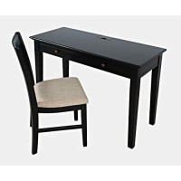 Jofran Inc. Craftsman Slat-Back Upholstered Desk Chair